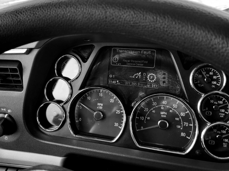 Peterbilt truck dashboard